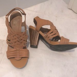 Clarks Indigo, leather, tan, sandals